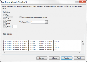 Excel Text Import Wizard Select CSV Delimiter