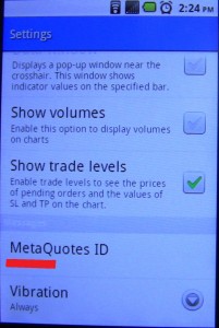 MetaTrader mobile MetaQuotes ID